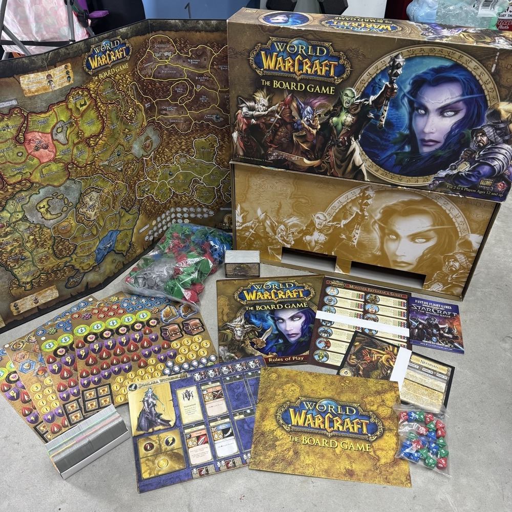 World of Warcraft - The Board Game Box FFG Boardgame NEW Open Box Vintage WOW